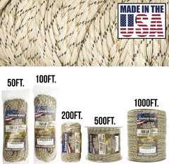 TOUGH-GRID 750 Paracord Military Grade Nylon Rope – Type 200 Ft., Desert Camo