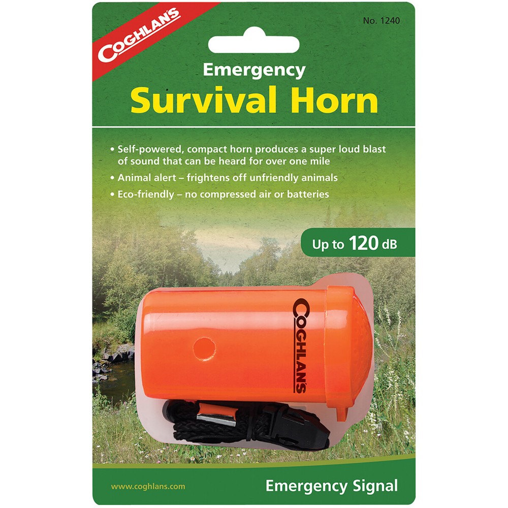 Coghlan’s Emergency Survival Horn Animal Alert for Hiking Camping Rescue Whistle