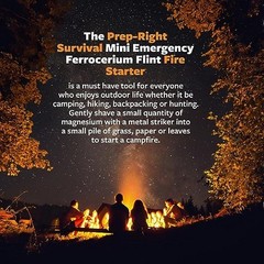 20x Emergency Flint Fire Starter Rod Lighter Magnesium Camping Tool Kits