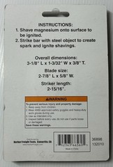 Magnesium Fire Starter Flint & Striker Knife Camping Survival Prepping Bushcraft