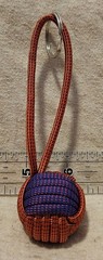 Decorative Nautical Ball Monkey’s Fist Color Changing 550 Paracord, 5″ Keyring