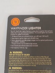 ULTIMATE SURVIVAL TECHNOLOGIES Wayfinder Lighter , NEW, NO FUEL INCLUDED