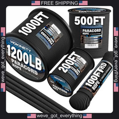 1 Pack Heavy-Duty Paracord Rope 1200lb Nylon Camping Utility Cord