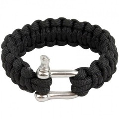Paracord Bracelet D Ring Black/Olive