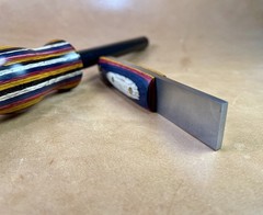 Bushcraft Camping Survival Firesteel Ferro Rod Hardwood Scraper Striker Set