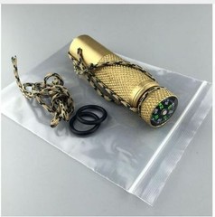 Brass Waterproof Mini Small Survival Match Fire Lighting Container Compass Kit