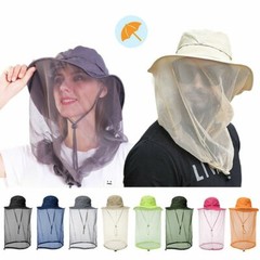Outdoor Mosquito Head Face Net Hat Sun Bee Insect Bug Protection Hidden Mesh Cap