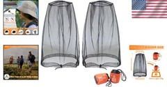 Updated Large Mosquito Face Net – Breathable Nylon Bug Shield for Activities