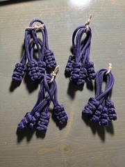 Set of (4) Paracord Zipper Pulls