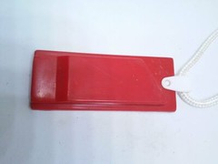 Cal Boating Rescue Whistle Just Wear It Tag
