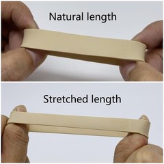 Tactical Rubber Bands #84 (3 1/2» x 1/2»), 50 Pcs Thick #84, Light brown