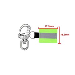 Swivel Buckle Shackle, Firefighter Quick Release, Reflective Zipper Puller, M…