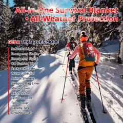Survival Emergency Thermal Blankets: Extra Large 84” X63” 4/10/25/30/50/75/100 P
