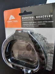 NEW Ozark Trail survival bracelet(550cord, bottle opener, fire starter, whistle)