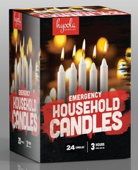 Hyoola Emergency Candles, White Short Tapers, Unscented Emergency Candle for Hom