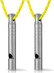 Titanium Emergency Whistle,Dog Whistle | Whistle with Lanyard,Outdoor Survival W