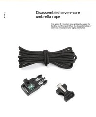 Outdoor Bracelet SOS Camping Survival Paracorde chargeable Whistle Gear Compass