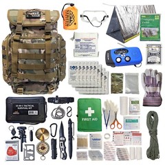 Sirius Survival 72-Hour Starter Emergency Kit, 1-Person Survival Backpack (40L)