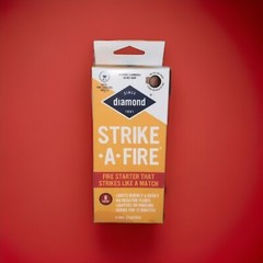 8 piece Diamond Strike-A-Fire Starter Match Sticks Firestarter Logs 12min. Burn