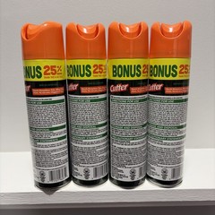 Lot of 4 Bonus Cans – Cutter Backwoods Insect Repellent 7.5 oz Aerosol Bug Spray