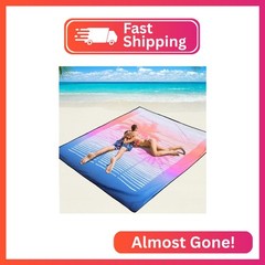 WIWIGO Beach Blanket Mat Waterproof Sandproof for 2-8 Adults Quick Drying