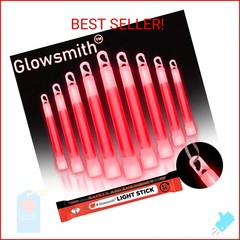 Glow Fever Emergency Safety Military Grade Glow Sticks; 10pcs, 6″ Ultra Bright G