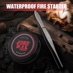 YIWUBAI Survival Fire Starter Kit – Stainless Steel 1-Pack, Light Red
