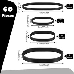 Tactical Rubber Bands Black Ranger Heavy Duty Thick black