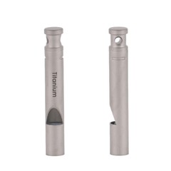 Titanium Safety Whistle W/ Cord Emergency Whistle for Kayak Rescue Signaling