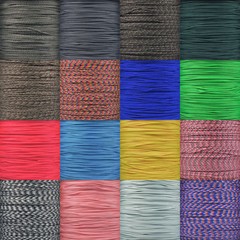 Type 1 Paracord 95 LB Tensile Strength 1/14″ Dia. Tactical Cord – 1 Strand 2 Ply