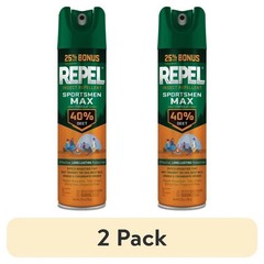 2 Pack Repel Insect Repellent Sportsmen Max Formula 40% DEET Bug Spray Aerosol