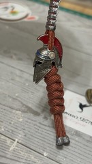 Sparrow’s EDC knife lanyard / Keychain Spartan Helmet Bead