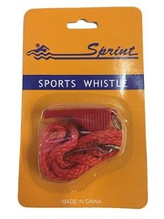 Lifeguard Safety Whistle with Lanyard Sprint Aquatics Pealess Emergency CHOOSE