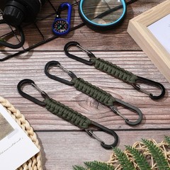 Paracord Keychain Carabiner Clip Braided Lanyard Water Bottle Holder 5 Pc