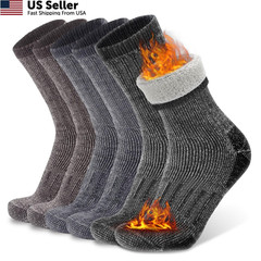 Busy Socks Merino Wool Large-X-Large, 3 Pairs Dark Grey+light Grey+brown