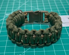 Sparrow’s Tactical Cobra Weave Style Paracord Bracelet / Bronze Buckle Bracelet