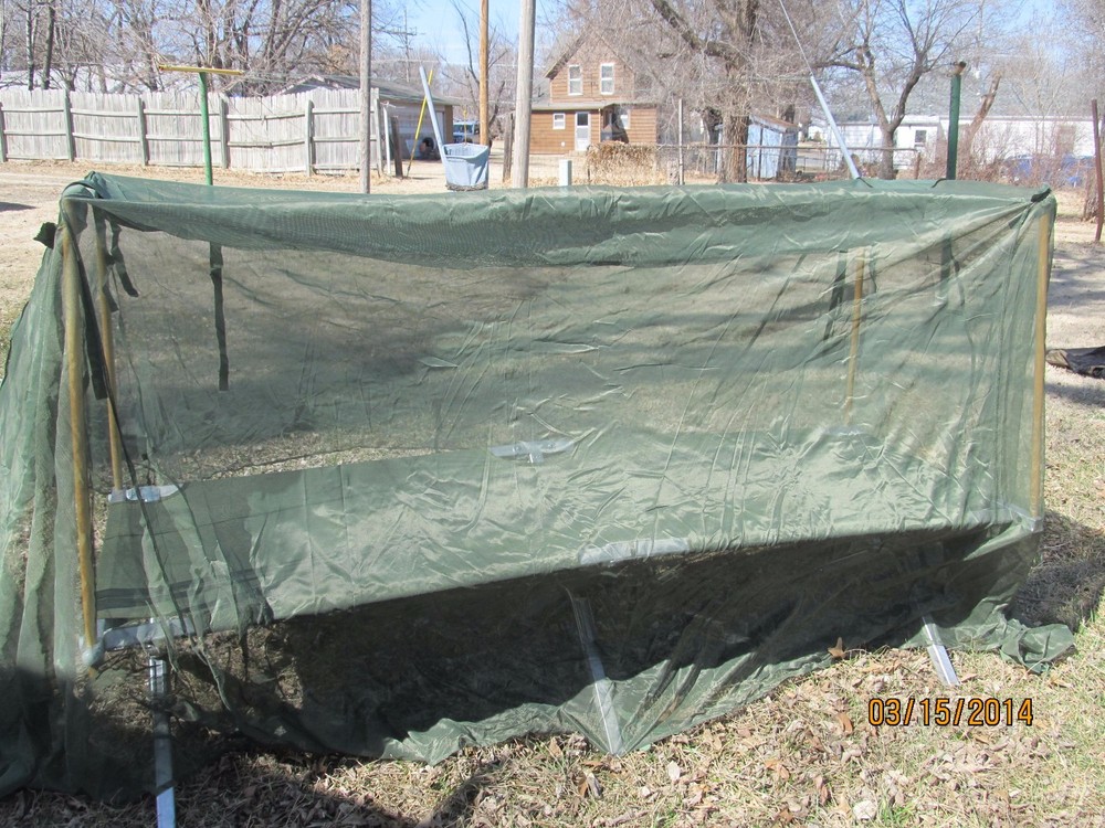MILITARY INSECT BAR MOSQUITO NET NETTING COT COVER GREEN TENT NEW US ARMY ISSUE