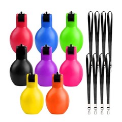 8 Pieces Hand Whistle with Lanyard Loud Press Hand Whistle Manual for Coaches