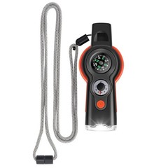 ​​7-in-1 Emergency Survival Whistle with Lanyard, Safety Whistle with Compass…
