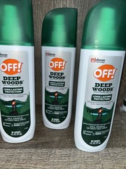 OFF! Deep Woods INSECT REPELLENT VII Liquid Spray For Mosquito, Ticks, Lot Of 3