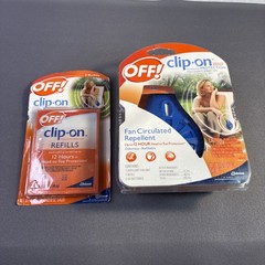 Off! Clip-on Fan Circulated Mosquito Repellent w/ Refill New
