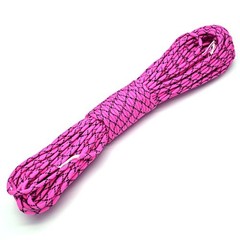 100ft Type III 7 Strand Core Paracord 550 Parachute (58# Hot Pink Camo)