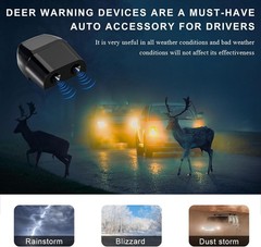 4 PCS Deer Whistles for Car, Automotive Deer Warning Whistle Devices, Animal War