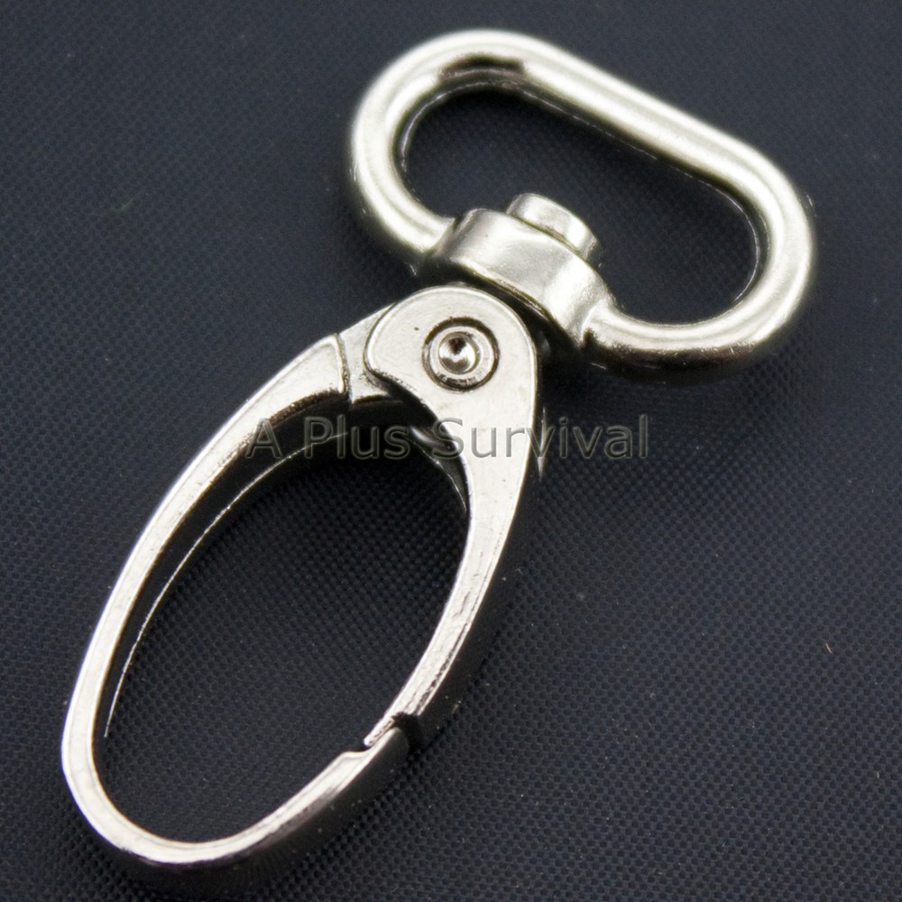 100 Pack of Wide Swivel Clip Snap Hook 52mm Paracord Lanyards Bracelet Keychains