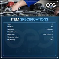 Parts Player Oeg Parts Starter Compatible Honda Accord 2.4L 2013-2017 Cr-V Crv