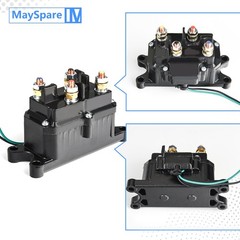 Mayspare 250A Winch Solenoid Relay Contactor 12V Winch Relay For Atv Utv Boat