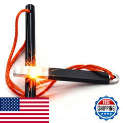 Iwlufk 4 Portable Pocket Waterproof Ferrocerium Ferro Rod Fire Starter Survival