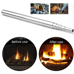 Emergency Fire Starter 10 Bag Magnesium Ferro Rod Fire Blower For Camping Hiking