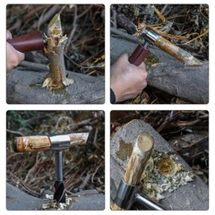 Auger Wrench Outdoor Hand Drill Survival Gear Tool Jungle Camping Bushcraft Kits