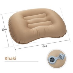 Lightweight Inflatable For Camping Pillow with Neck Support for Travelers